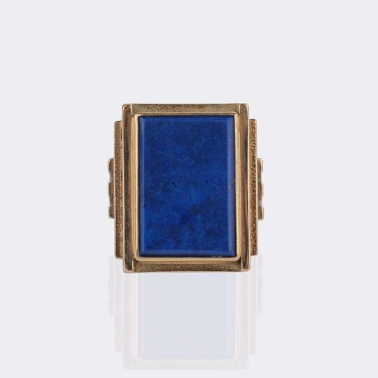 Herrenring mit Lapislazuli