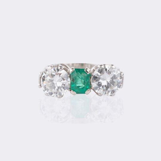Smaragd Brillant Ring