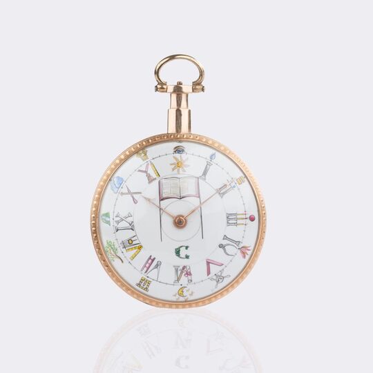 Hochfeine Freimaurer Taschenuhr