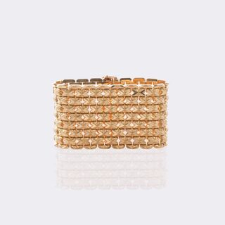 Breites Vintage Goldarmband