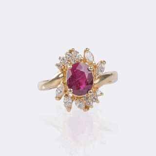 Rubin Diamant Ring