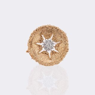 Brosche mit Brillant Besatz