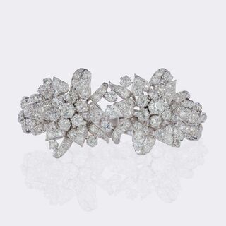 Hochkarätiges Belle Époque Altschliffdiamant Armband