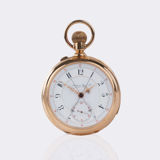 Bedeutende Taschenuhr mit Minutenrepetition und Split-Seconds Chronograph