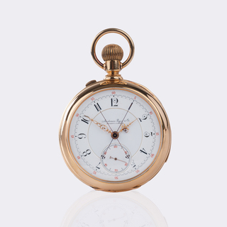 Bedeutende Taschenuhr mit Minutenrepetition und Split-Seconds Chronograph
