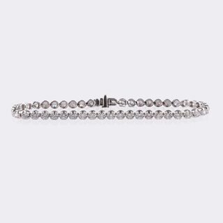 Fein-weißes Tennisarmband
