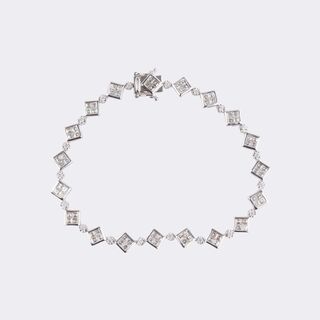 Fein-weißes Diamant Armband