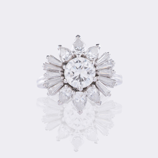 Hochfeiner Solitär Diamant Ring