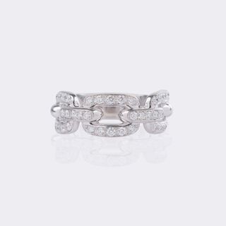 Fein-weißer Brillant Ring
