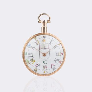 Hochfeine Freimaurer Taschenuhr