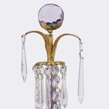 A Pair Ormolu Empire Girandols with griffin heads and crystal glass - image 2