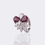 Ruby Diamond Cocktailring - image 3