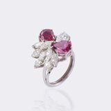 Ruby Diamond Cocktailring - image 4