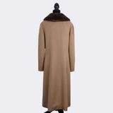 Cashmere Coat With Sheared Mink - image 4