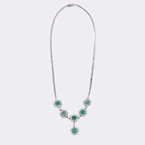 Smaragd Brillant Collier - Bild 2