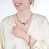 Sapphire Diamond Parure 'Vivid Hearts':Necklace, Bracelet and Pair of Earrings - image 5