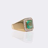 Bandring mit Smaragd und Brillant-Besatz - Bild 2