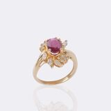 Rubin Diamant Ring - Bild 3