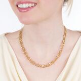 Seltenes Art-déco Goldcollier No. 249 - Bild 3
