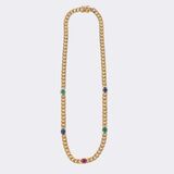Panzercollier mit Farbedelstein-Cabochons - Bild 1