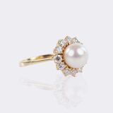 Perlen Brillant Ring - Bild 2