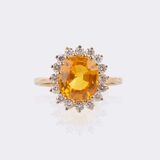 Vivid Orange-Yellow Saphir Ring - Bild 1