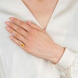 Vivid Orange-Yellow Saphir Ring - Bild 3