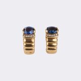 Saphir Brillant Ring mit passendem Paar Ohrclips - Bild 4
