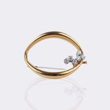 Brosche mit Brillant Besatz