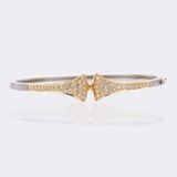 Bicolour Bangle with Diamonds - image 2
