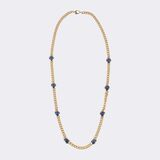 Panzercollier mit Saphir-Cabochons - Bild 1