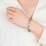 Seltenes Armband mit natürlichen, mehrfarbigen Ceylon Saphiren - Bild 4