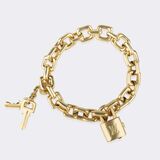'Padlock and Key' Goldarmband - Bild 1