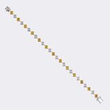 Bicolour Armband mit fein-weißen und Fancy Diamanten - Bild 2