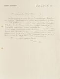 Letter of thanky on occasion of Einsteins 50th birthday