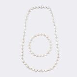 Tahitiperlen Collier mit Brillantschließe und passendem Flexi-Armband - Bild 1