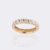 Fein-weißer Memory Brillant Ring - Bild 2