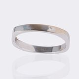 Bangle with Diamond Solitaire - image 1