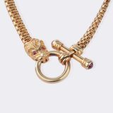 Collier mit Löwenkopf-Schließe - Bild 1