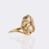 Panther Goldring mit Brillant-Besatz - Bild 2
