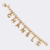 Logo & Letter Charm Chain Bracelet - image 2