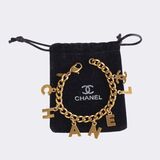 Logo & Letter Charm Chain Bracelet - image 3