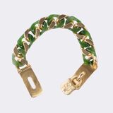 Gold Nephrite Curb Bracelet 'Understatement' - image 3