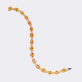 Colour intensive Yellow Sapphire Bracelet with Diamonds - image 2