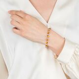 Colour intensive Yellow Sapphire Bracelet with Diamonds - image 4