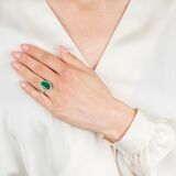 Emerald Ring with Diamonds - image 4