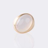 White Topaz Cabochon Ring - image 3