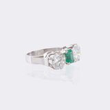Smaragd Brillant Ring - Bild 2