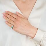 Smaragd Brillant Ring - Bild 4