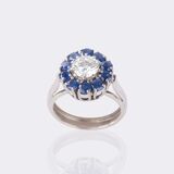 Brillant Saphir Ring - Bild 3